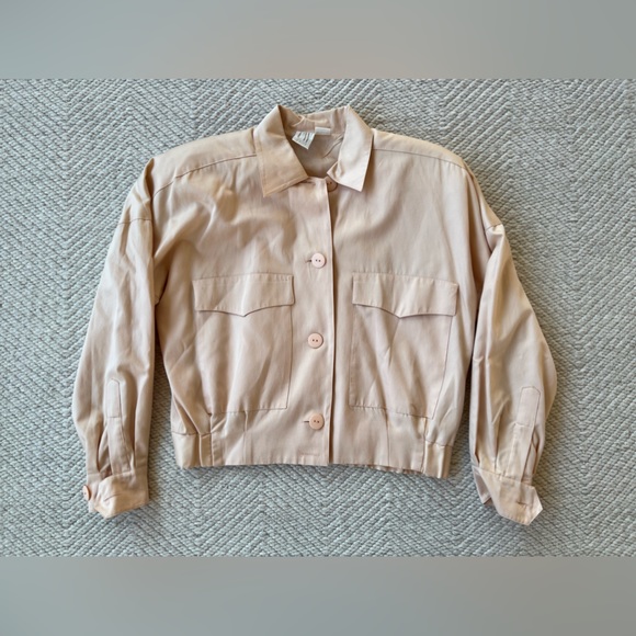 Vintage Clifford & Wills Salmon Colored Cargo Shirt Jacket sz xS - Picture 1 of 7